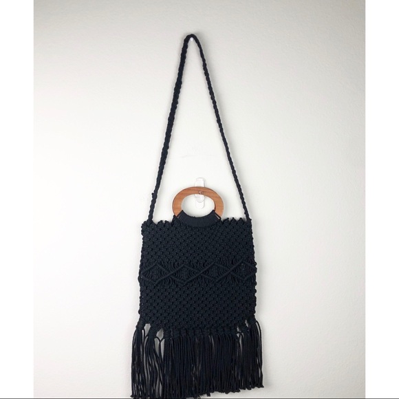 DANIELLE NICOLE Boho Macrame Crossbody Bag - Picture 2 of 8